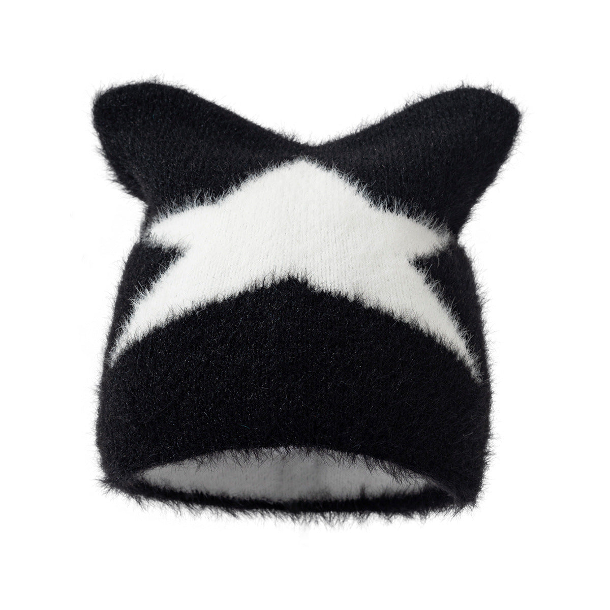 Wholesale  Five-angle Star Bow Adult Wool Hat Beanie