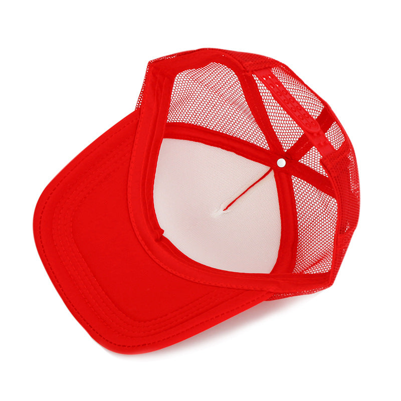 Wholesale Outdoor Solid Color Light Plate Mesh Hat Embroidery Baseball Cap ACC-HT-XiongYing001