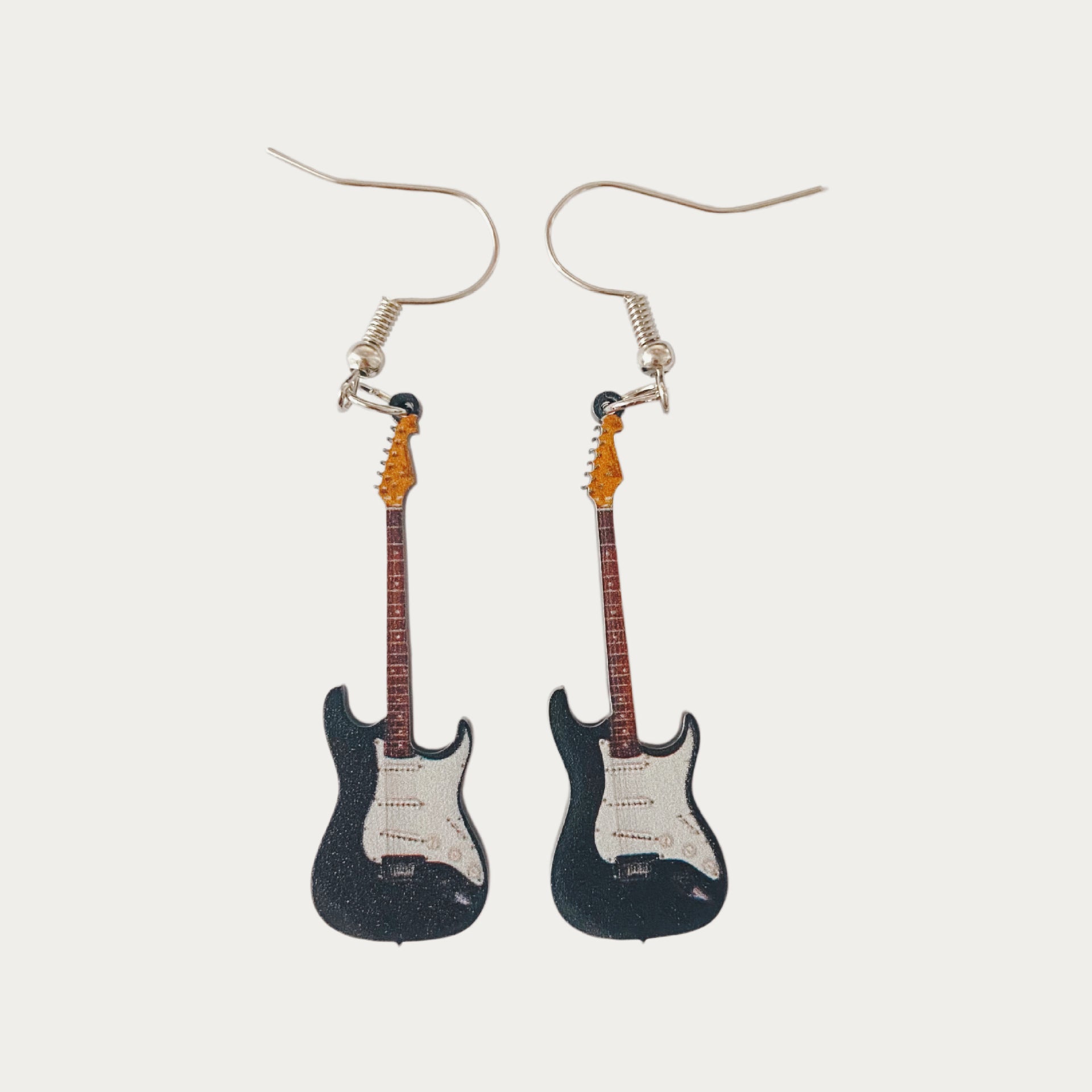 Wholesale Punk Retro Fun Acrylic Electric Guitar Earrings