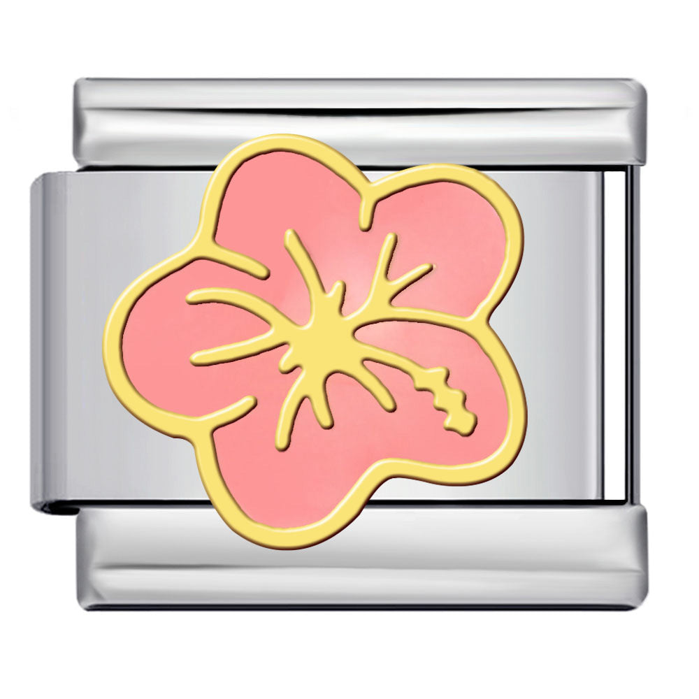 Wholesale Italian Charm Bracelet 9mm DIY Pink Gold Plated Series  Creative Stainless Steel Composable Bracelet