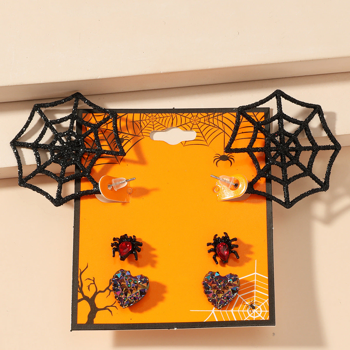 Wholesale  funny little devil bat  pumpkin earrings
