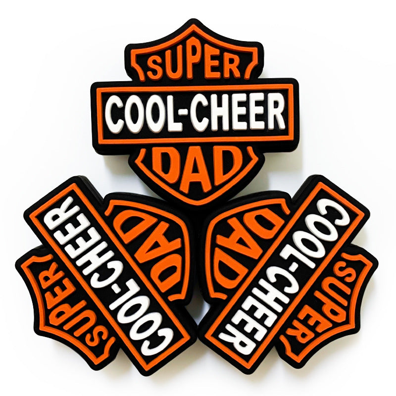 Wholesale 10pcs Super DAD Silicone Beads Focal Beads DIY Accessories Father's Day ACC-BDS-WDX085