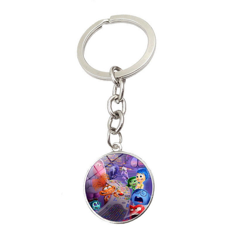 Wholesale Cartoon Zinc Alloy Glass Keychains ACCVIP-KC-JiaYun001