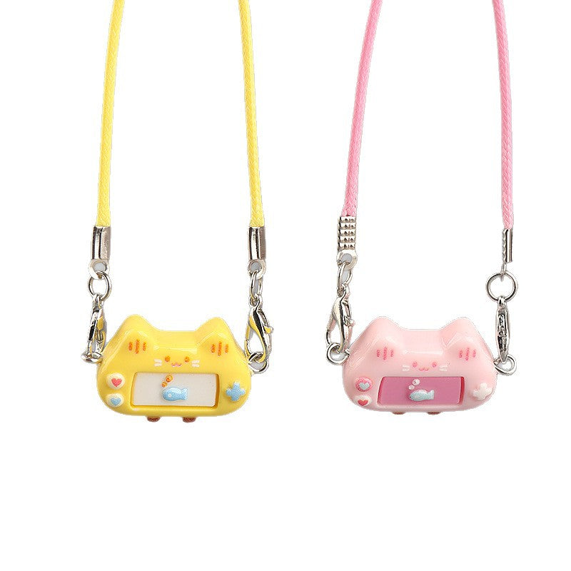 Wholesale Cute cat resin mini game console pendant Keychains