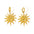 Wholesale  Gold and Silver Two-Color Stainless Steel Earrings 18K Gold Accessible