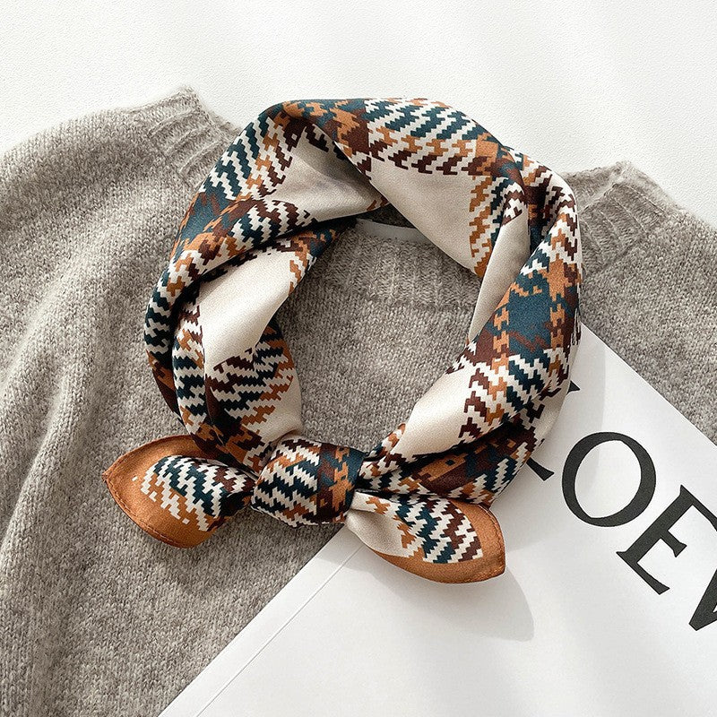 Wholesale  Silk f Women' s Autumn f f All-match Hair Band Fashion Small Square f