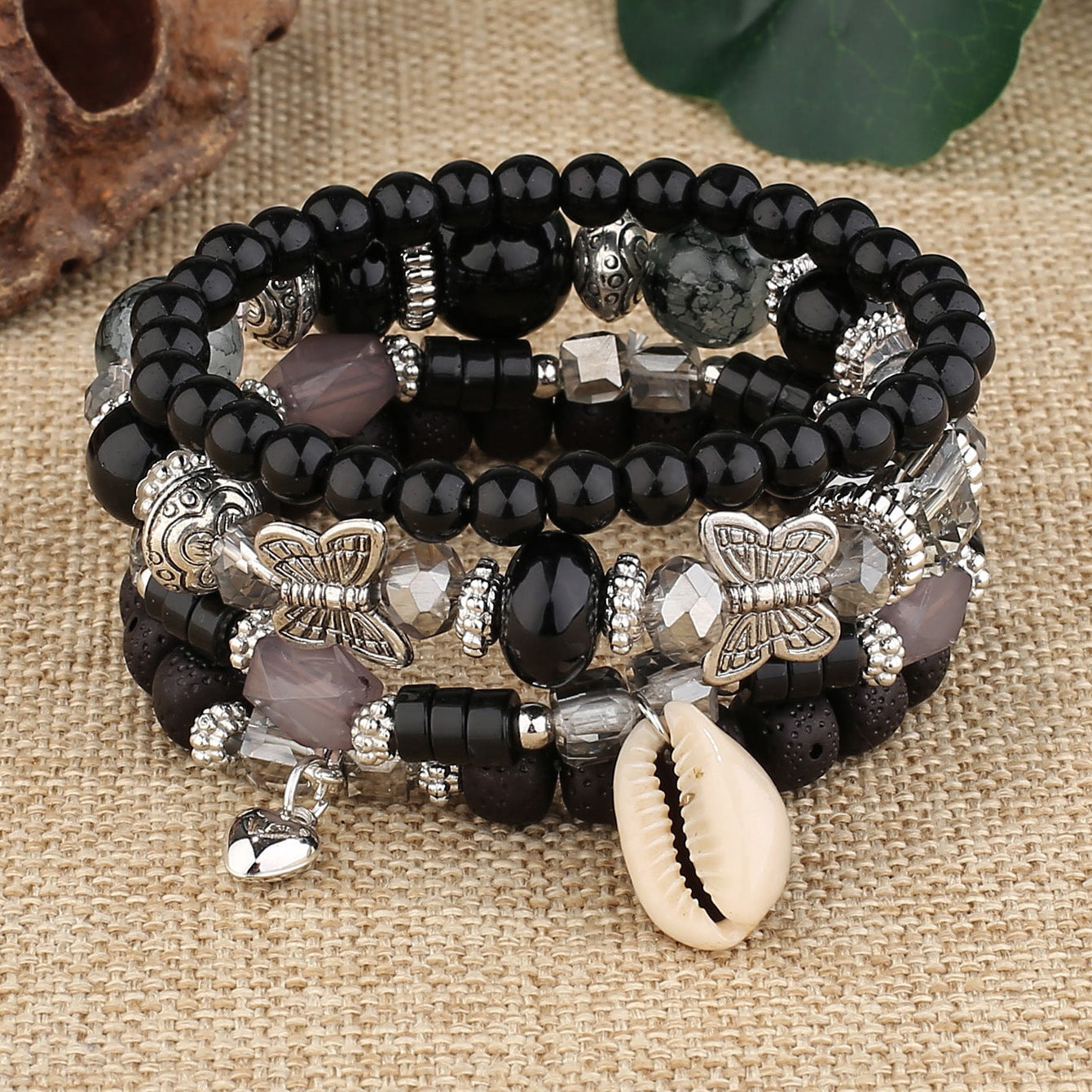 Wholesale Bohemian Resort Style Contrast Color Beaded Bracelet ACC-BT-XLH005