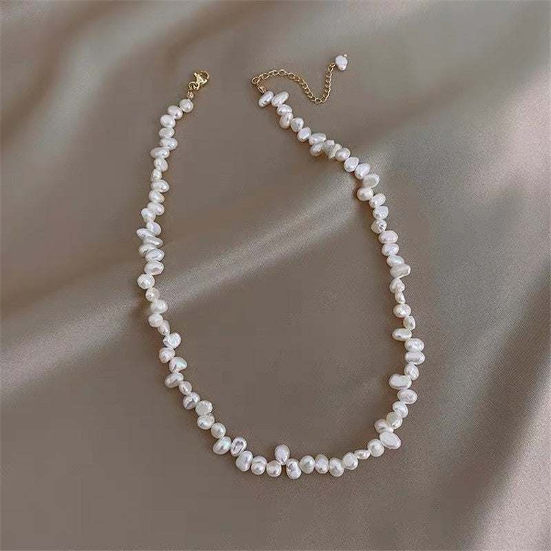 Wholesale Irregular natural pearl necklace