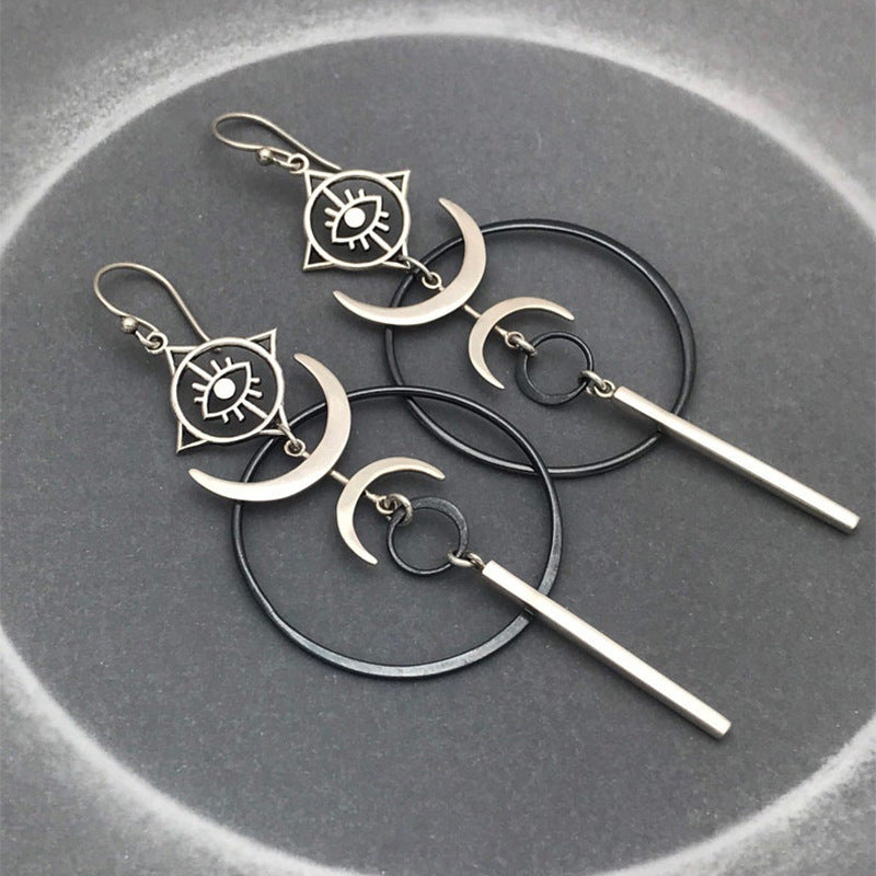 Wholesale Retro Geometric Round Handmade Earrings