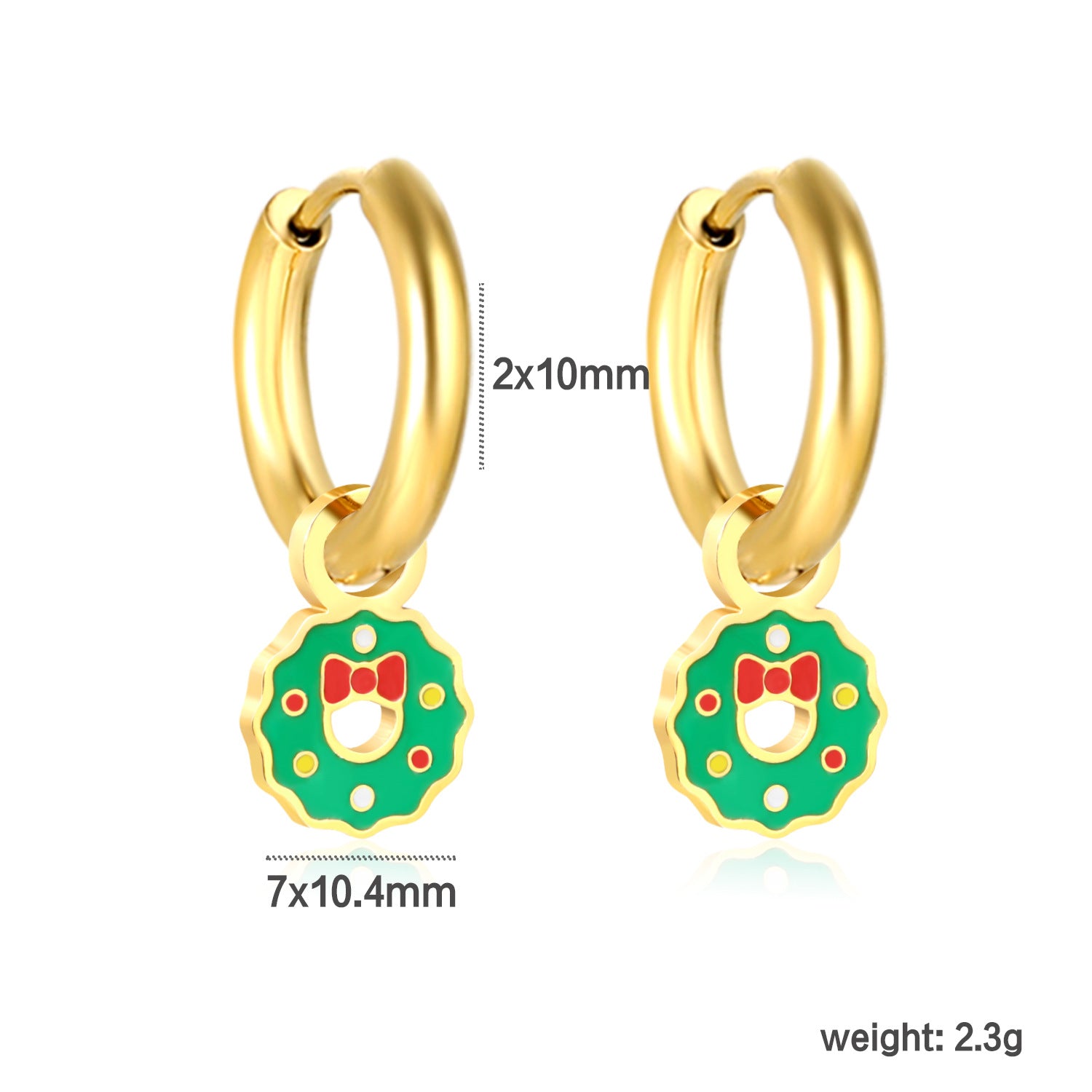 Wholesale versatile cute Christmas series stud earrings