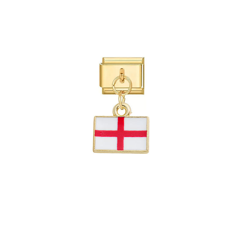 Wholesale Stainless Steel DIY Nation-themed Pendant Modules for Italy Fashion Accessory