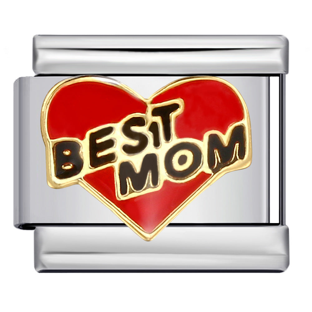Wholesale Stainless Steel Modular DIY Bracelet Mother S Day Jewelry Accessory For Everyday Wear