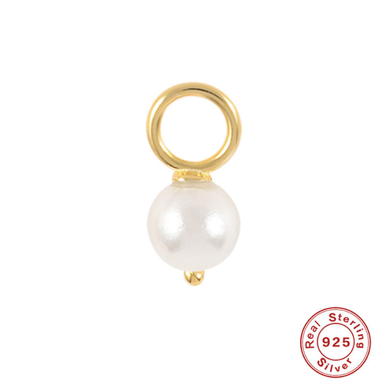 Wholesale S925 Sterling Silver Earrings Charm Bead Pendant Ear Studs ACC-ES-KaNaier005