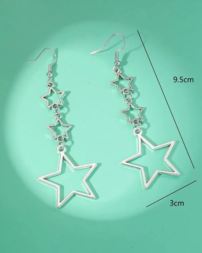 Wholesale  Hollow Star Women's Earrings