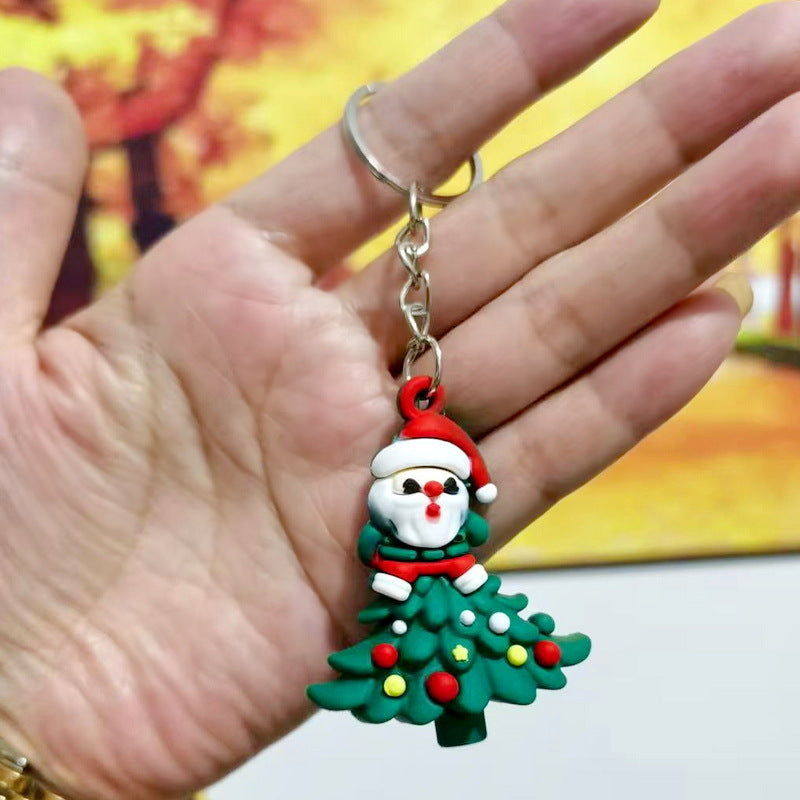 Wholesale Couple keychain car key pendant Christmas doll keychain