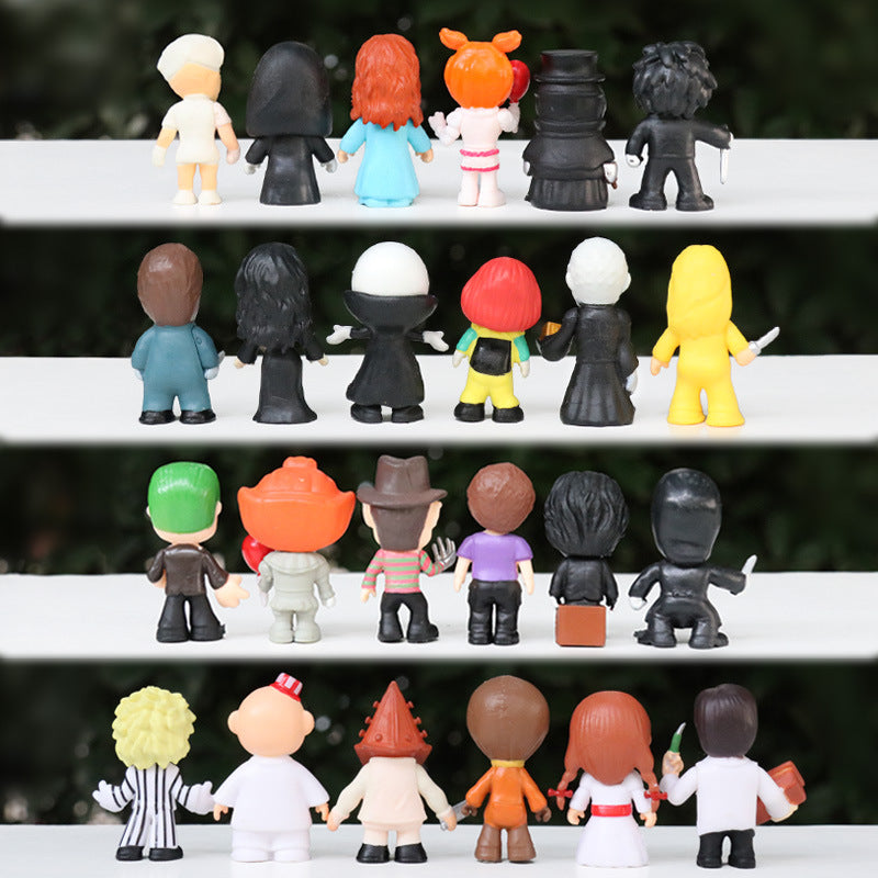 Wholesale  Night Horror Movie Clown Doll Cartoon Model Desktop Ornament