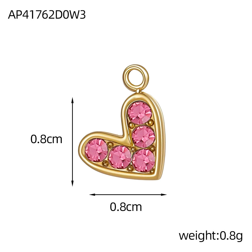 Wholesale Stainless steel heart DIY pendant