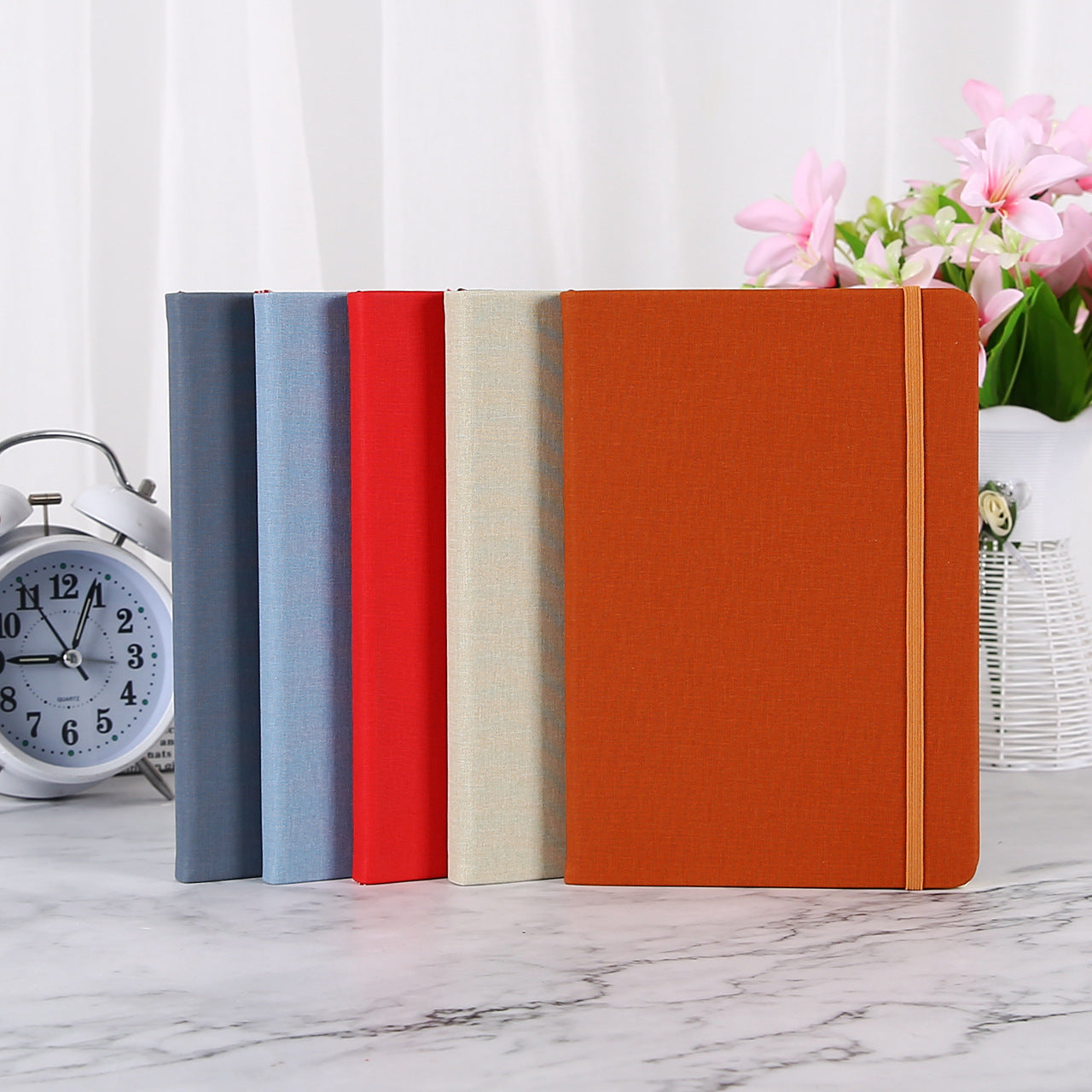 Wholesale A5 hard leather strap notebook business office PU notepad