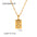 Wholesale 18K gold stainless steel white diamond pendant necklace