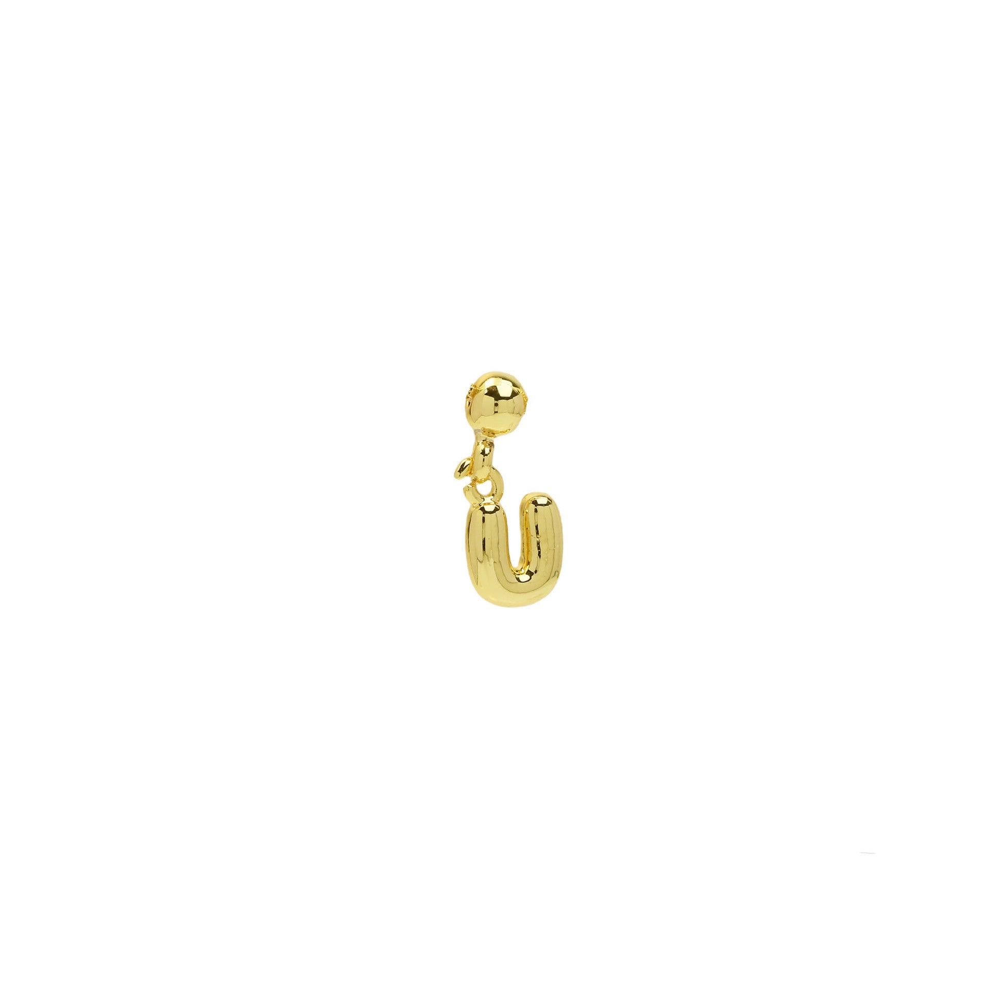 Wholesale Copper plated 18k gold mini DIY English letter bubble pendant name word necklace