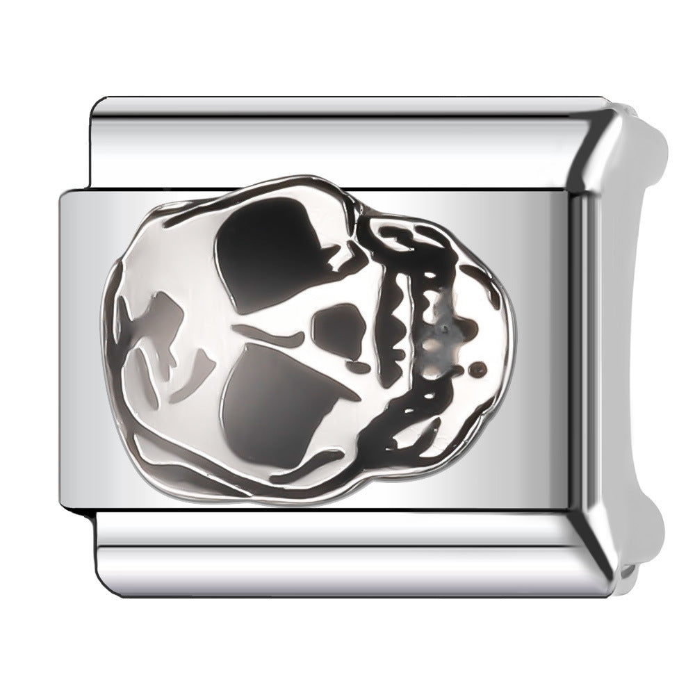 Wholesale Italian Charm Bracelet 9mm DIY Splicing Halloween Series Stainless Steel Composable Bracelet