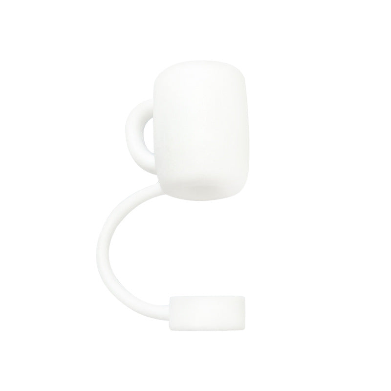 Wholesale 10pcs 10mm Straw Cover Silicone Straw Caps for Cup Decoration Straw Tube Cap ACC-SCR-WDX003