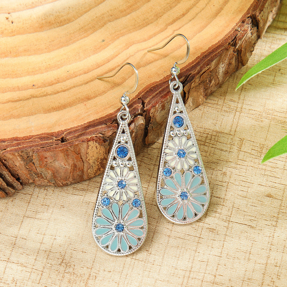 Wholesale  Bohemian Drop Earrings Earrings with Diamond Vintage