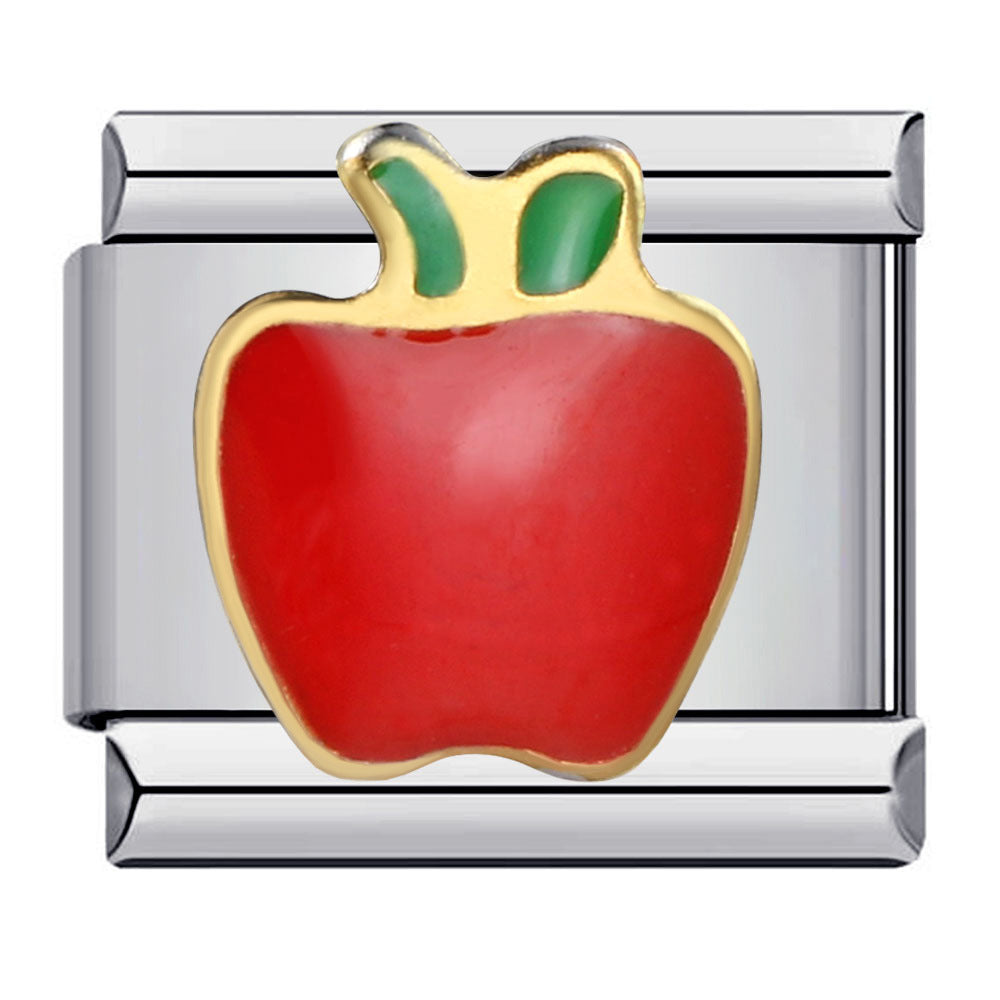 Wholesale Italian Charm Bracelet 9mm DIY Splicing Removable Fruit and Vegetable Series Stainless Steel Composable Bracelet