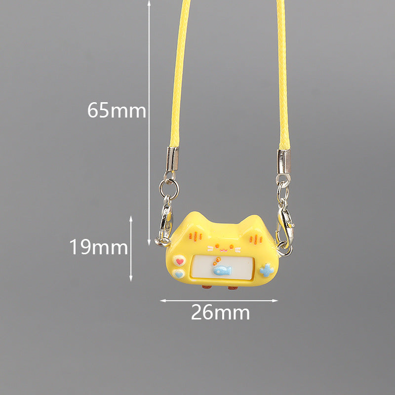 Wholesale Cute cat resin mini game console pendant Keychains
