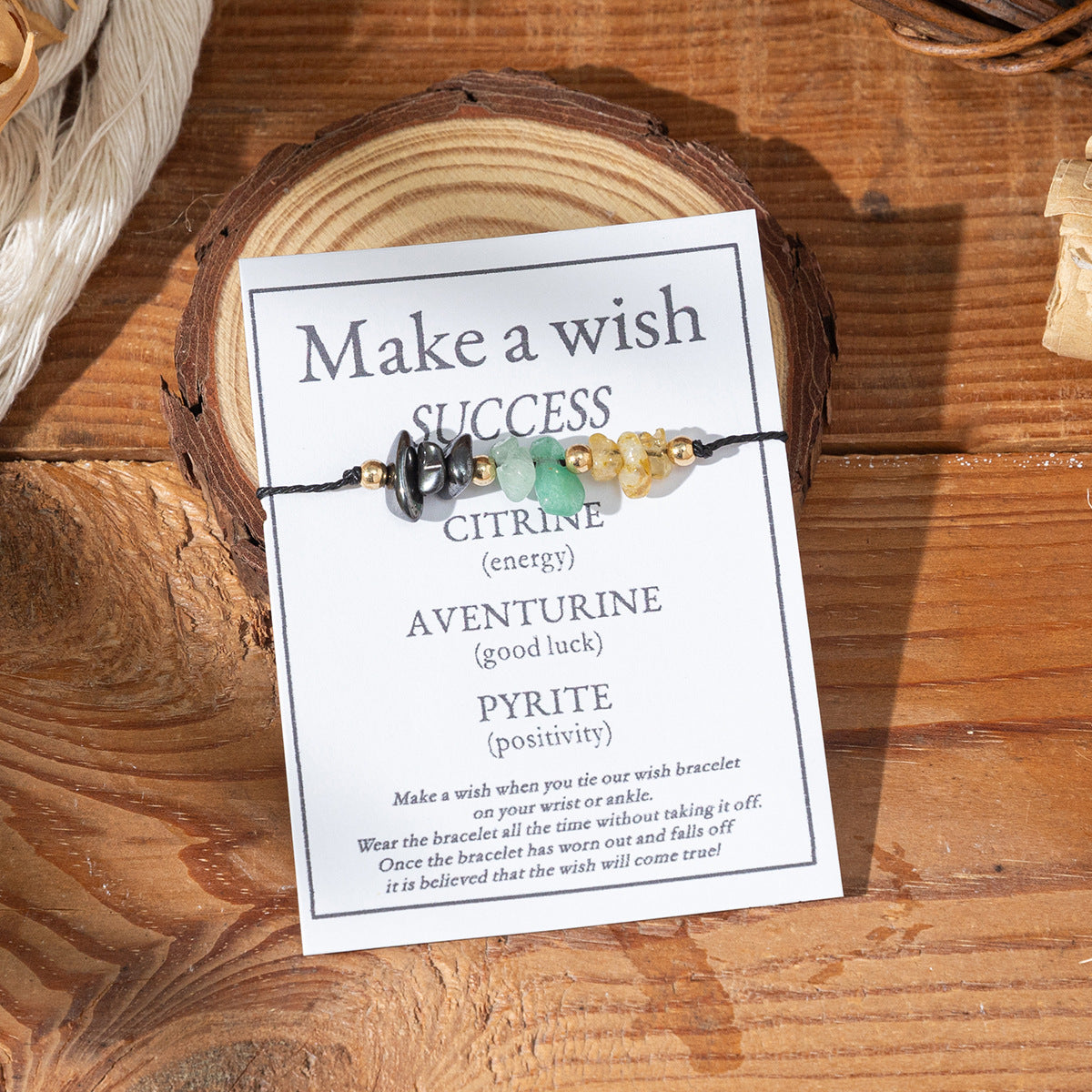 Bracciale di benedizione in pietra naturale all'ingrosso