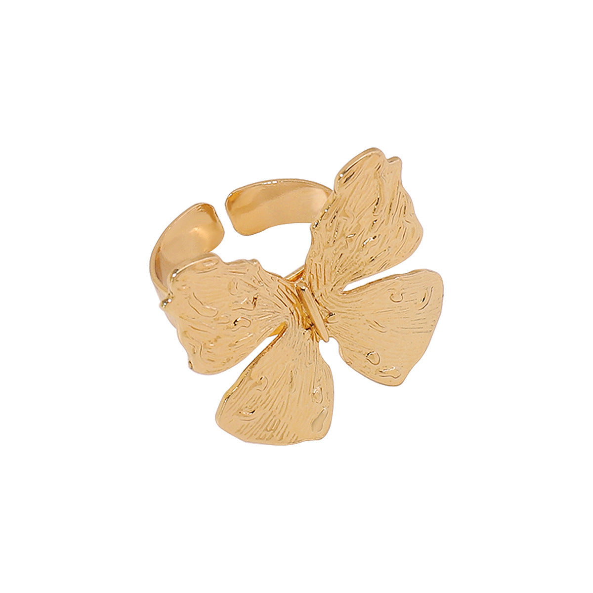 Wholesale Butterfly Hand Ornaments Exaggerated Mid-Century Style Vintage Open Ring