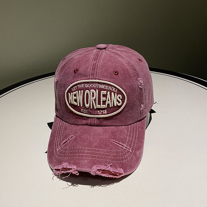 Wholesale  Letter Embroidered Cap Vintage  Baseball Cap