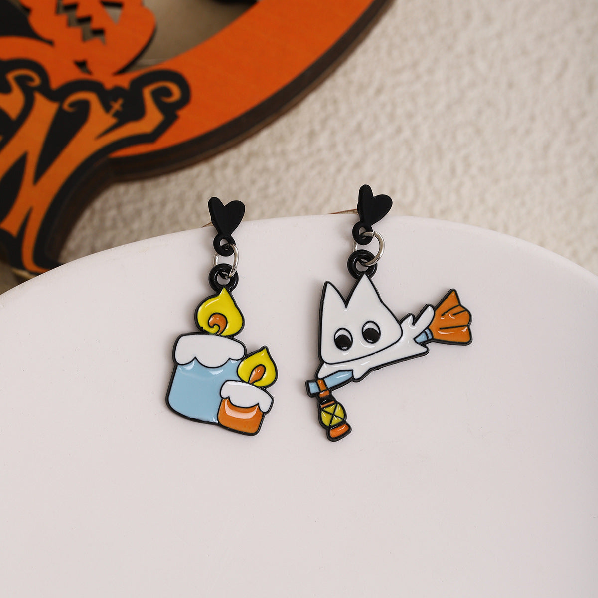 Wholesale  cartoon cute ghost pumpkin earrings
