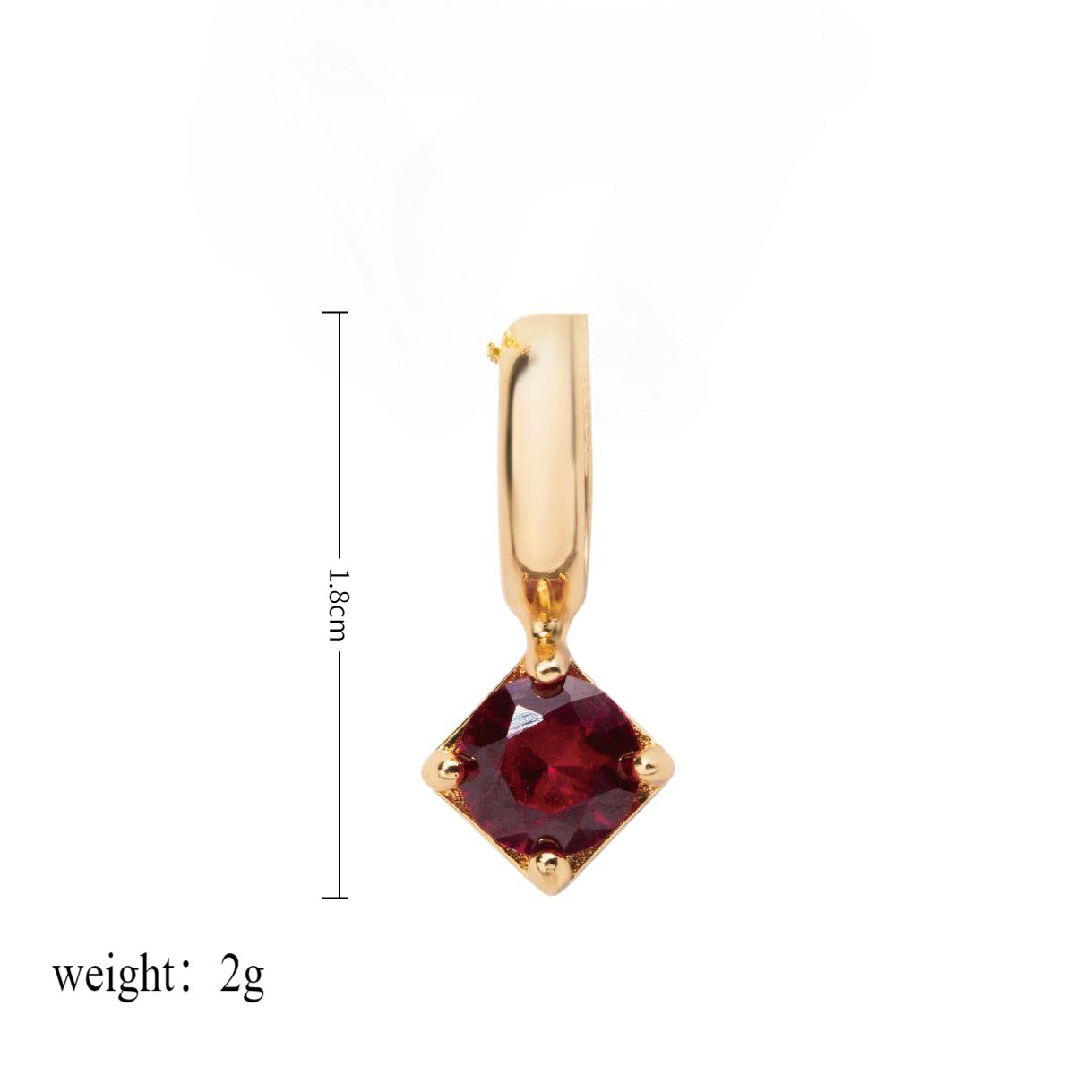 Wholesale Stainless Steel Free Assembly DIY Accessories Twelve Birthstones Pendant