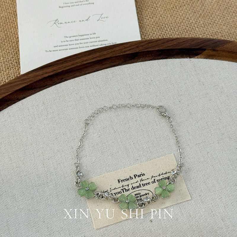 Wholesale Green four-leaf clover bracelet