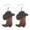 Wholesale  Western Cowboy Boots Hat Pendant Earrings