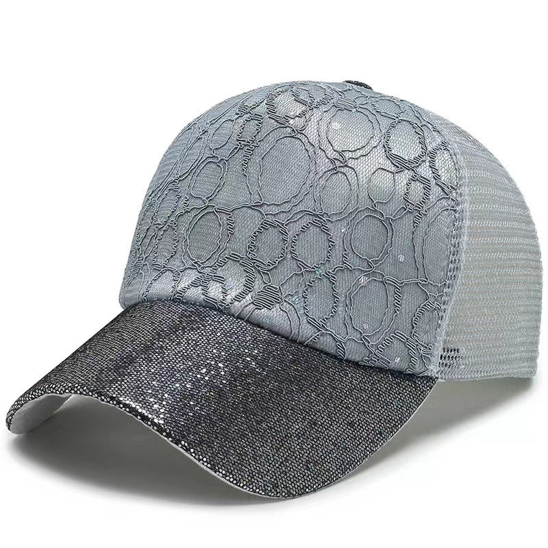 Wholesale Sequin Baseball Cap Summer Sun Hat ACC-HT-HaJie001