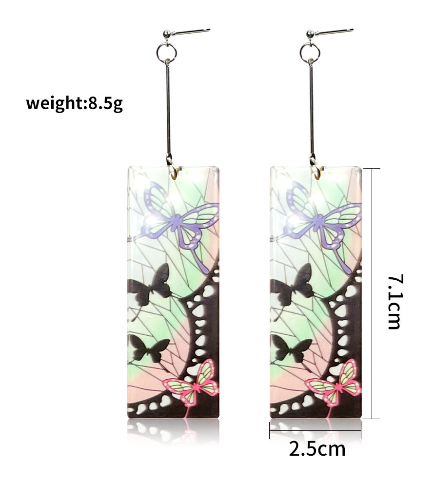 Wholesale Cartoon Anime Butterfly Acrylic Earrings ACC-ES-Jiay011