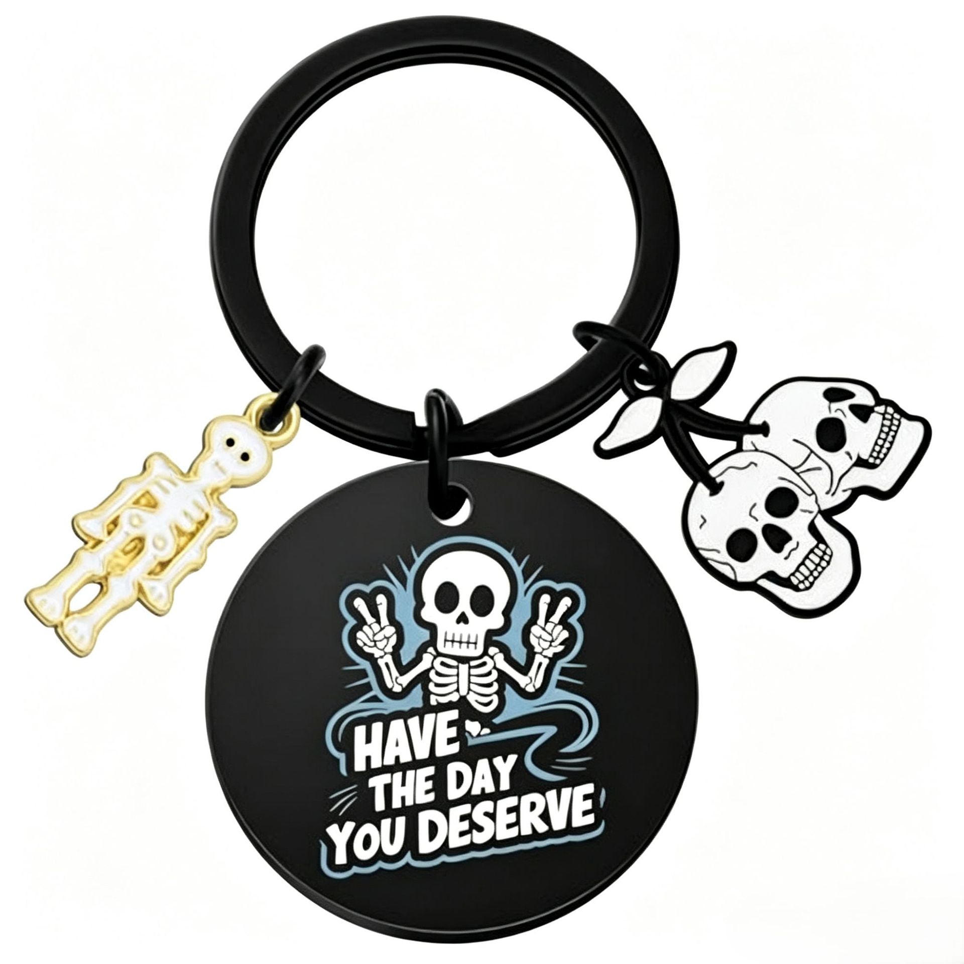 Wholesale  Ghost Pattern Stainless Steel Keychain Decorative Accessory for Party Gifts