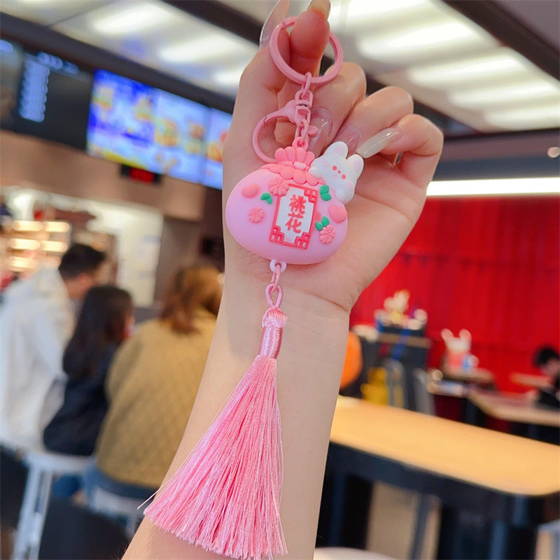 Wholesale Cartoon cute silicone keychain