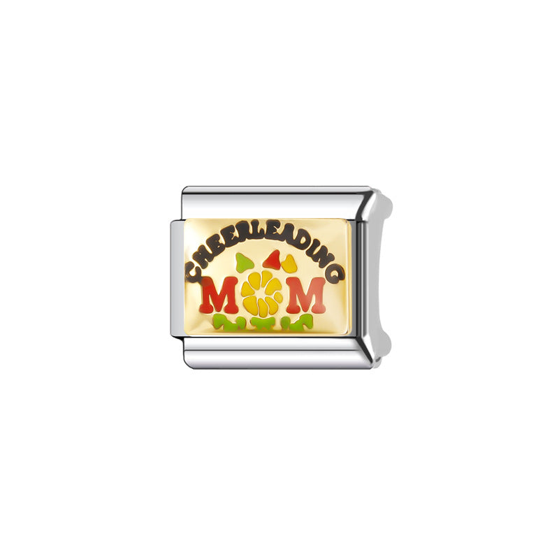 Wholesale Italian Charm Bracelet 9mm DIY Splicing Cute Creative Stainless Steel Composable Bracelet