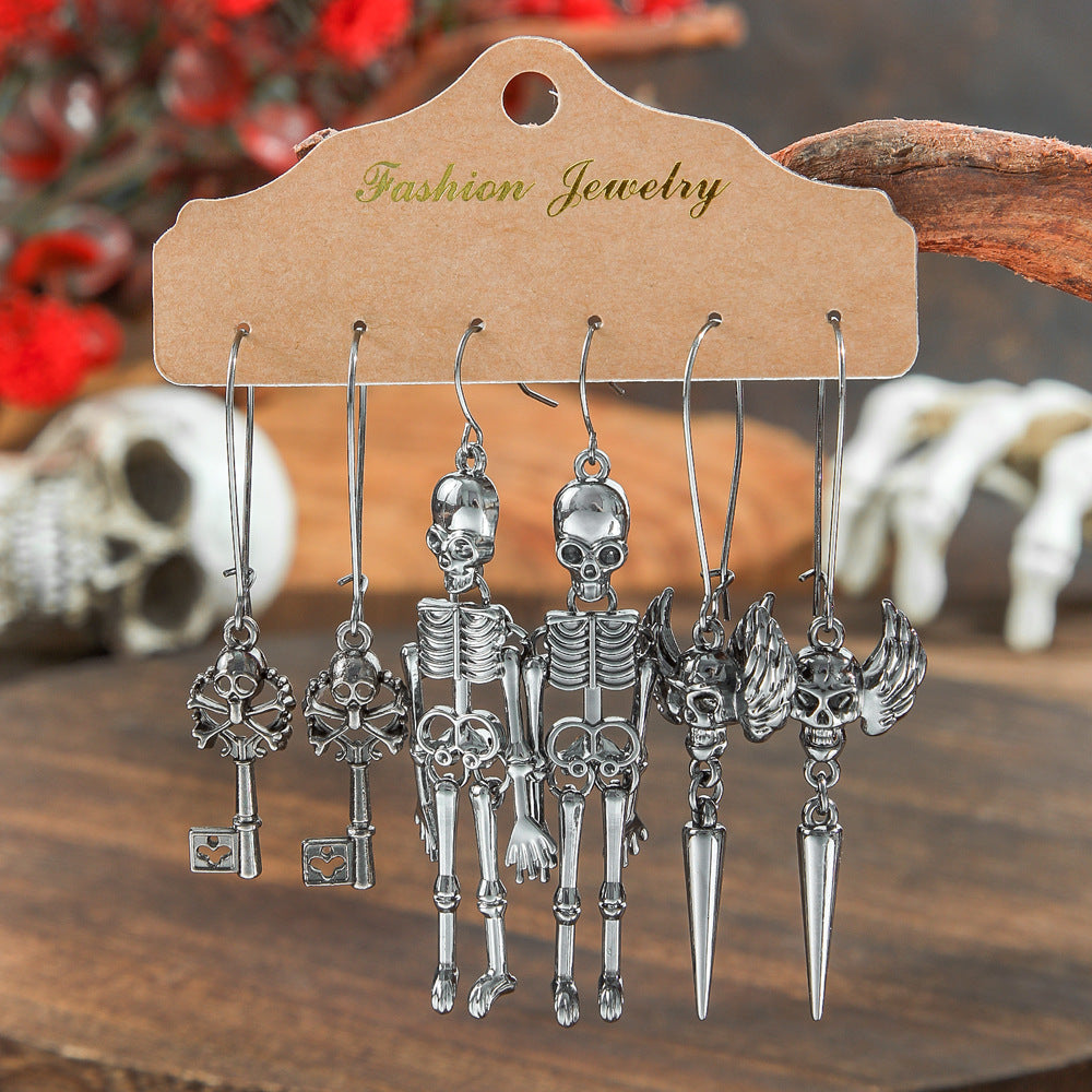 Wholesale Halloween  Suit Combination Couple Earrings Jewelry