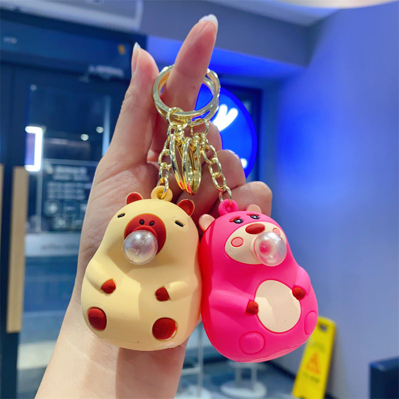 Wholesale Cartoon Cute Silicone Keychain ACC-KC-Kelan011
