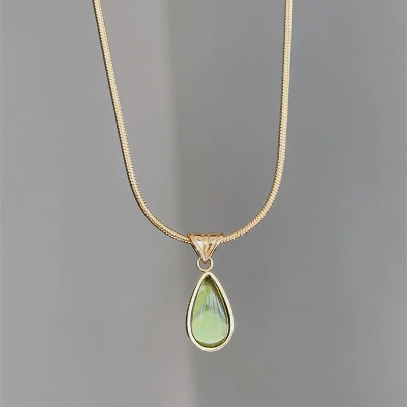 Wholesale Blue Water Drop Ocean Necklace