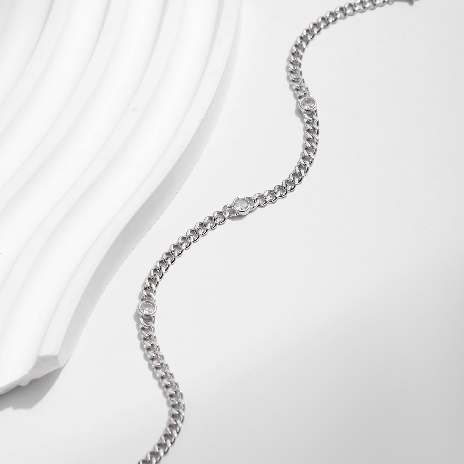 Wholesale s925 Sterling Silver  Flash Diamond Bracelet