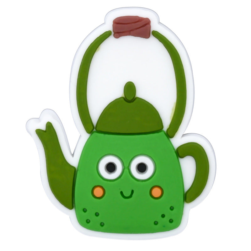 Wholesale Random 100pcs Cartoon Camping Series PVC Soft Rubber Shoe Buckle Decoration ACC-SC-RYY061