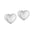 Wholesale Titanium Steel Exaggerated curved heart earrings gold earrings