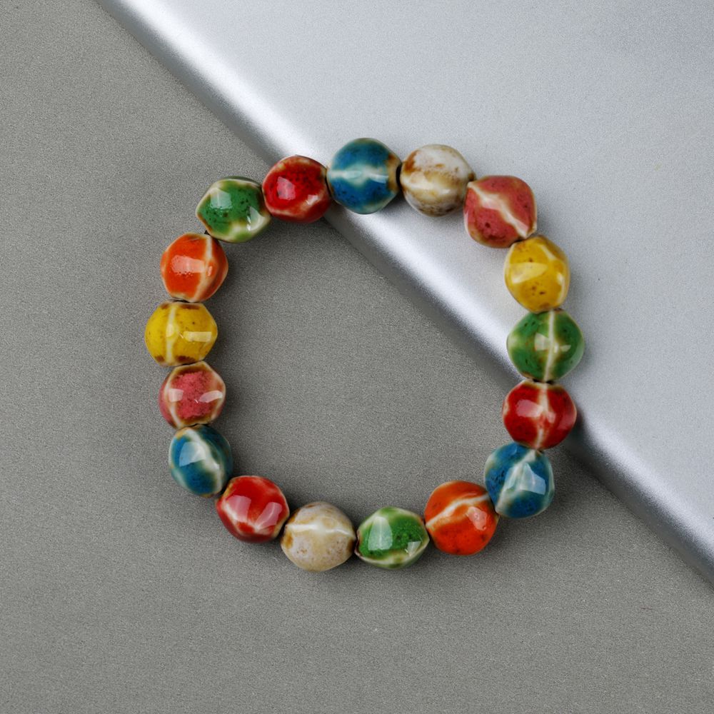 Wholesale Ceramic Glaze Porcelain Bead Bracelet ACC-BT-YXH006