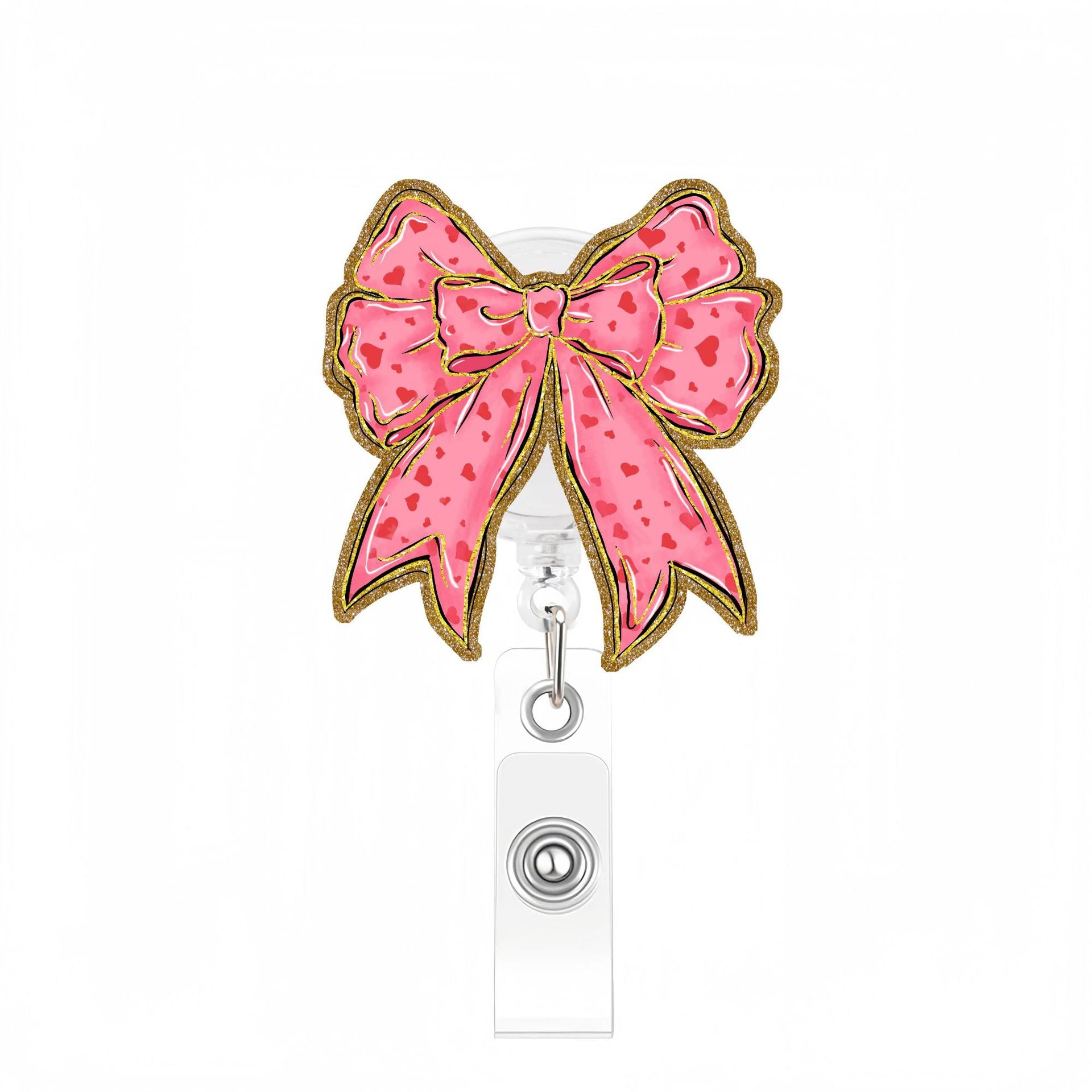 Wholesale 10pcs gold glitter creative Badge Reels