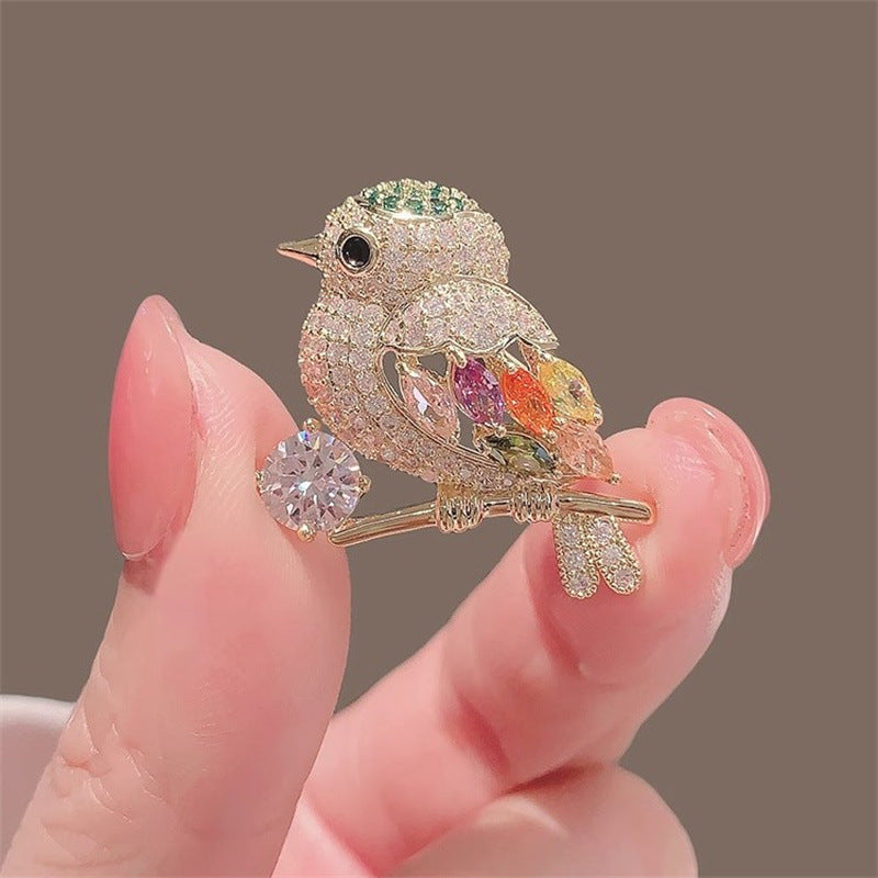Wholesale Magpie bird animal brooch